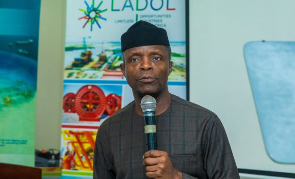 Acting President Prof. Yemi Osinbajo visiting LADOL